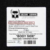 AR500 Armor Recalls Level III Body Armor