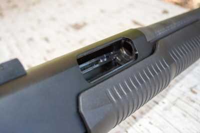 The Stevens 320 accepts 2 3/4 and 3-inch shells.