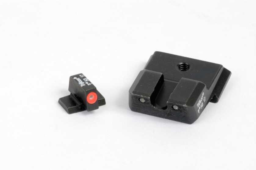 Trijicon HD XR night sights with orange front ring, best Trijicon pistol sights 2026