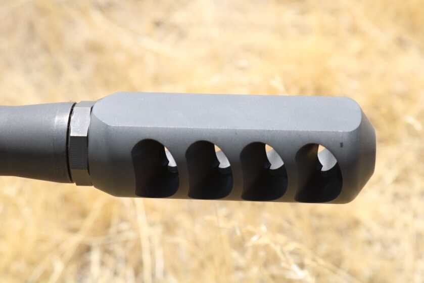 Serbu RN-50 single shot .50 BMG rifle muzzle brake, best budget .50 BMG rifle