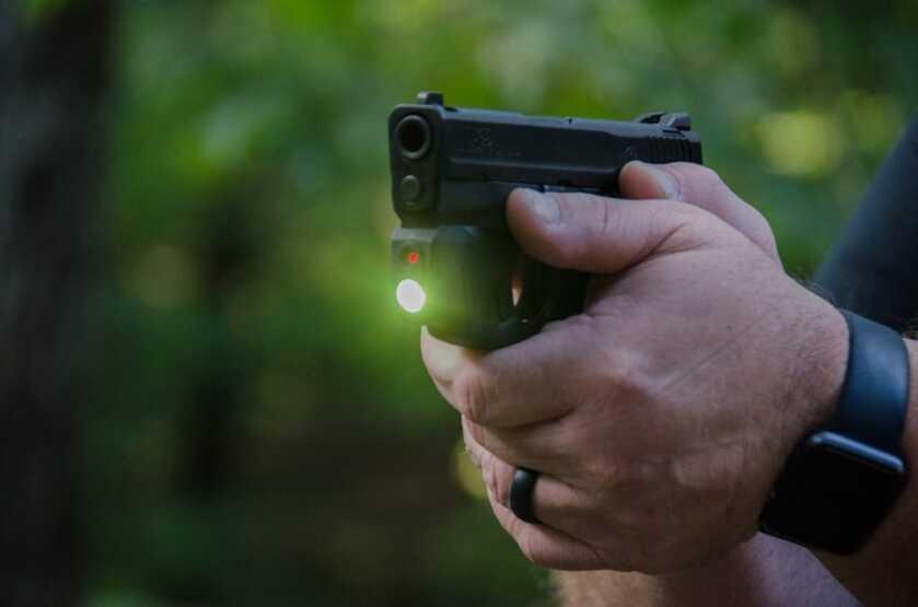 LaserMax CenterFire GripSense trigger guard laser