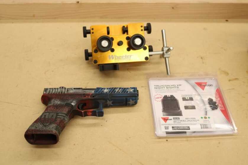 Trijicon HD XR night sights installed on Glock