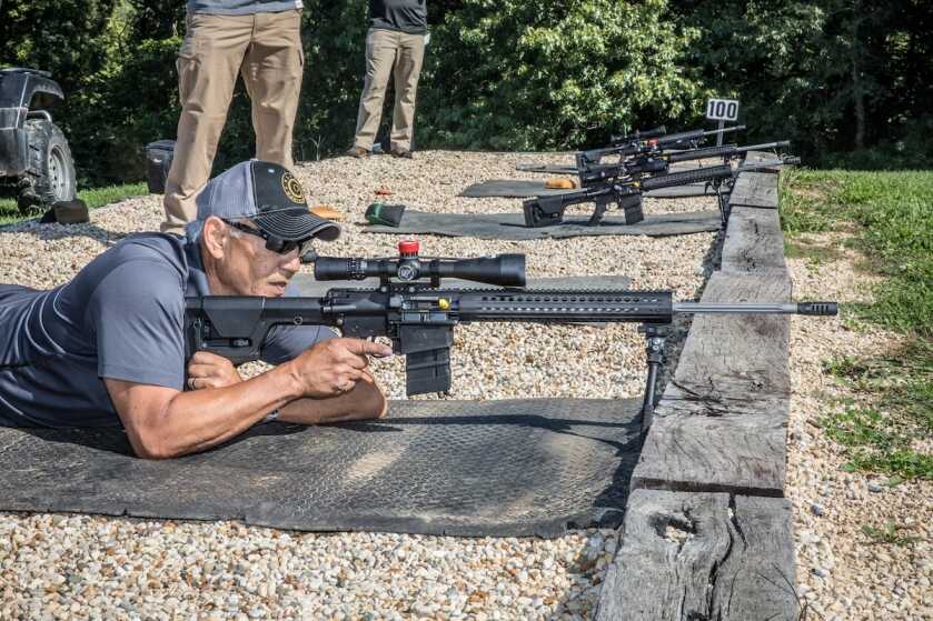 Rock River Arms LAR-8M 6.5 Creedmoor semi-auto rifle, best semi-auto coyote rifle for long shots 2026
