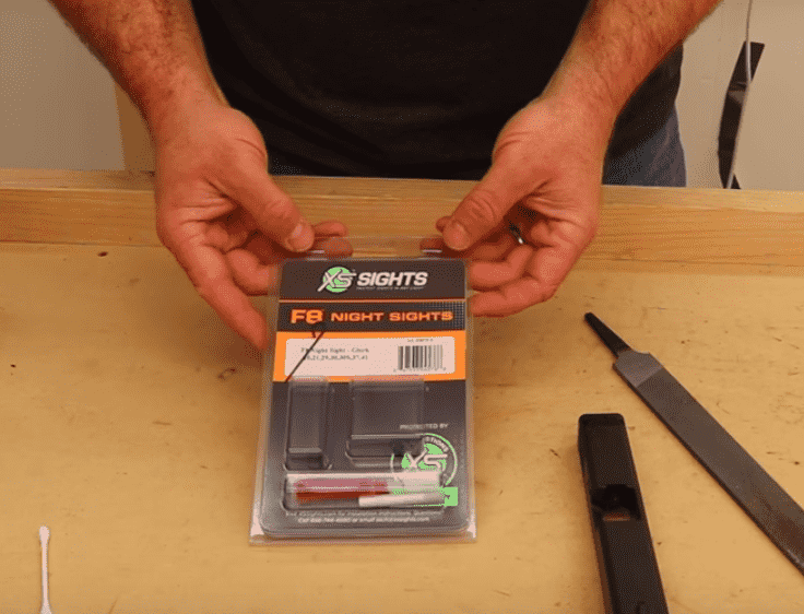 XS F8 tritium night sights on Glock