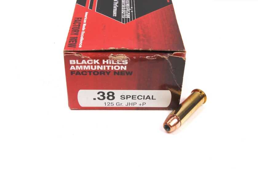 Black Hills 125 grain JHP +P 38 Special ammunition