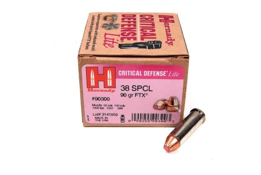Hornady Critical Defense Lite 90 grain 38 Special ammunition
