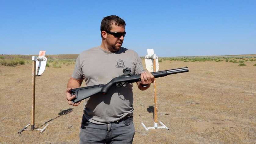 Ruger 10/22 with Silent-SR integrally suppressed barrel