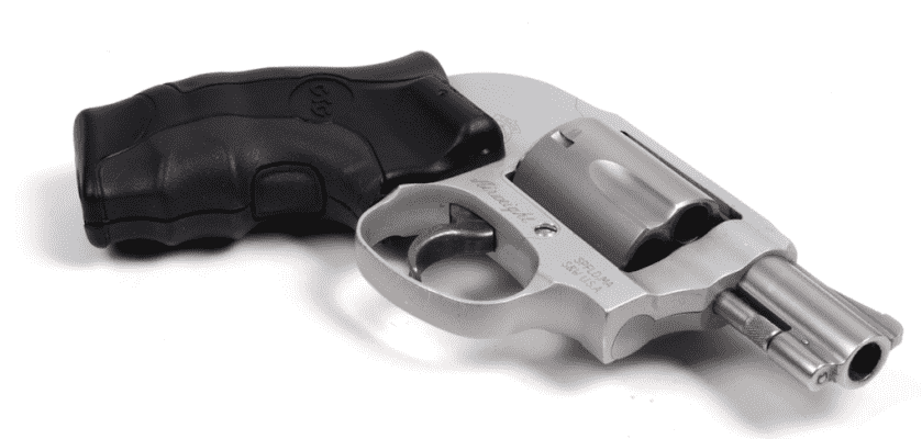Crimson Trace Lasergrips green laser on revolver