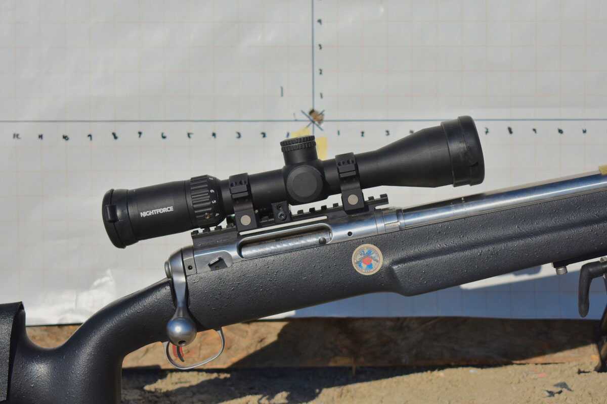 Nightforce SHV 3-10x42 riflescope on a bolt rifle, best hunting scope for toughness 2026