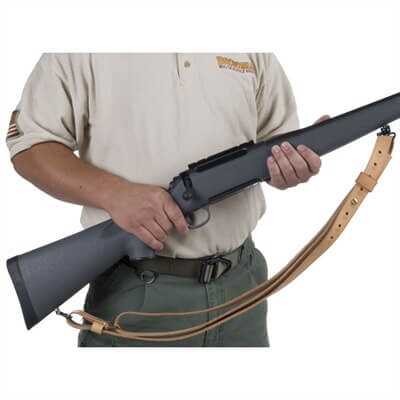 Brownells Quick-Set Latigo leather sling for lever action rifles
