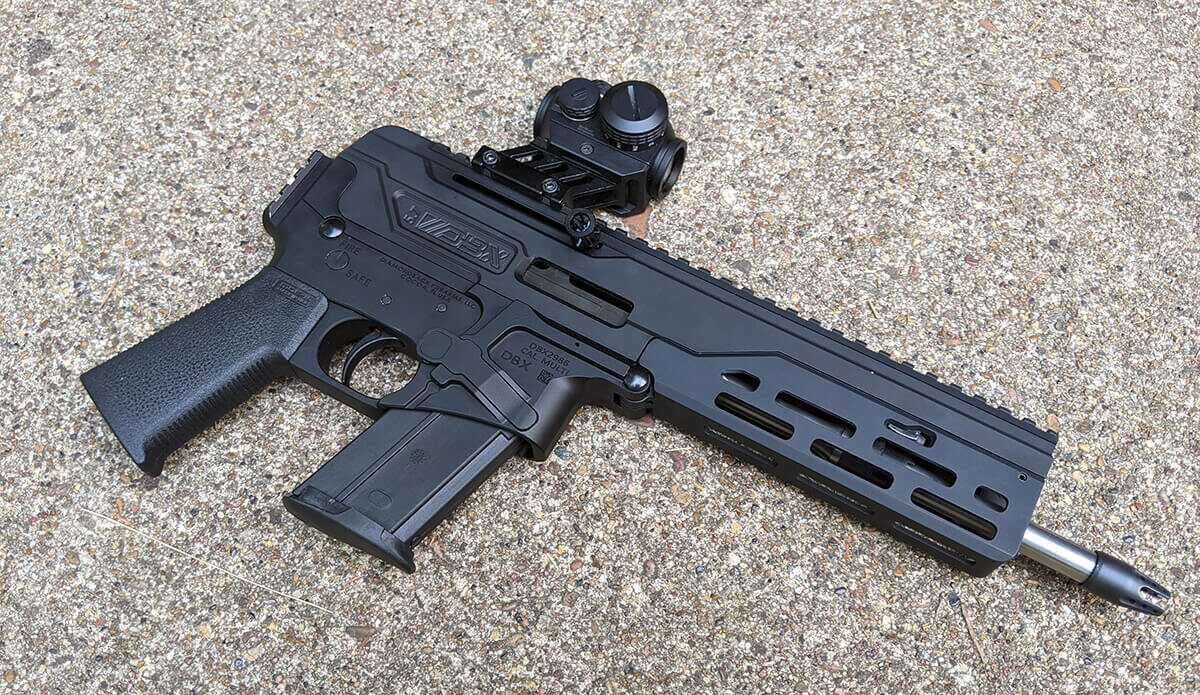 Diamondback DBX57 5.7x28 pistol with red dot, best lightweight 5.7 PDW 2026