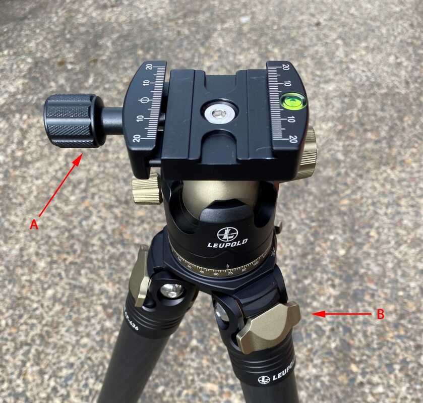 Leupold Pro Guide carbon fiber shooting tripod with rifle 2026