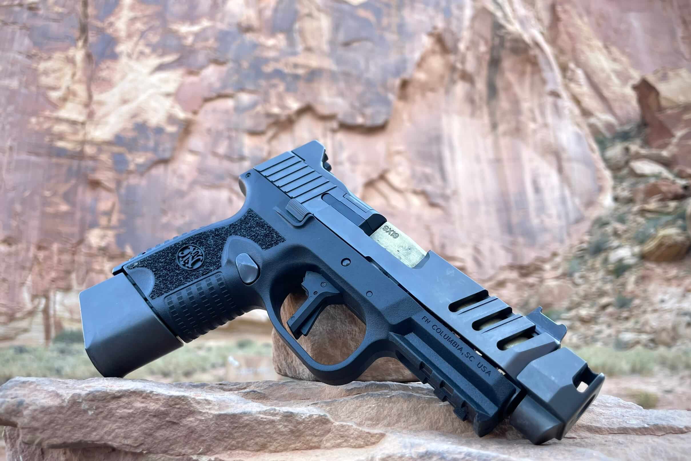 FN 509 CC Edge compensated optic-ready 9mm pistol, best premium compensated carry pistol 2026