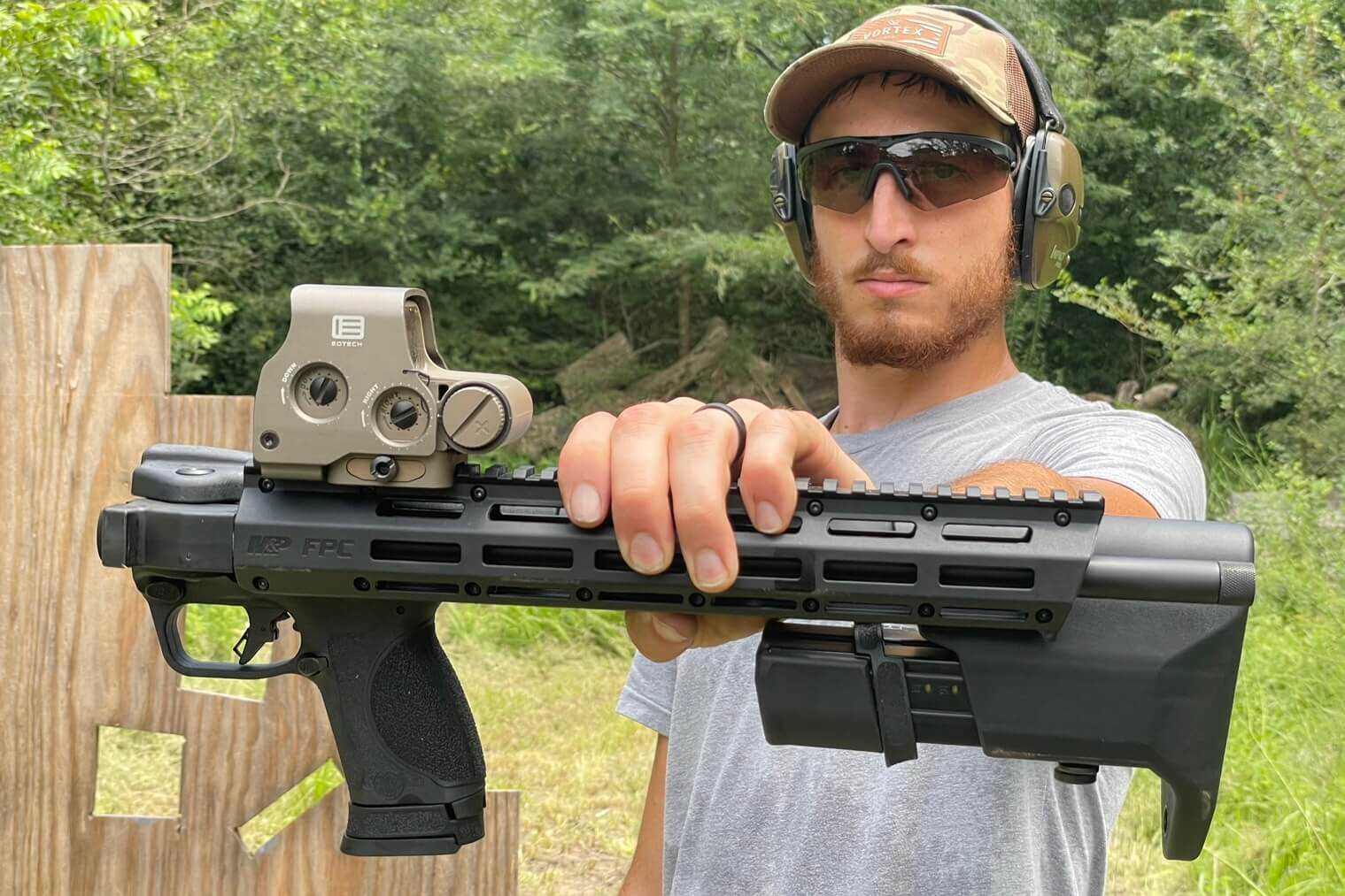 Smith & Wesson M&P FPC folding 9mm carbine, best 9mm carbine for truck and backpack carry 2026