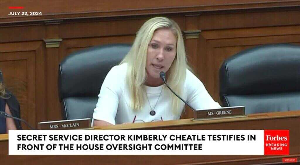 MTG at committee hearing.