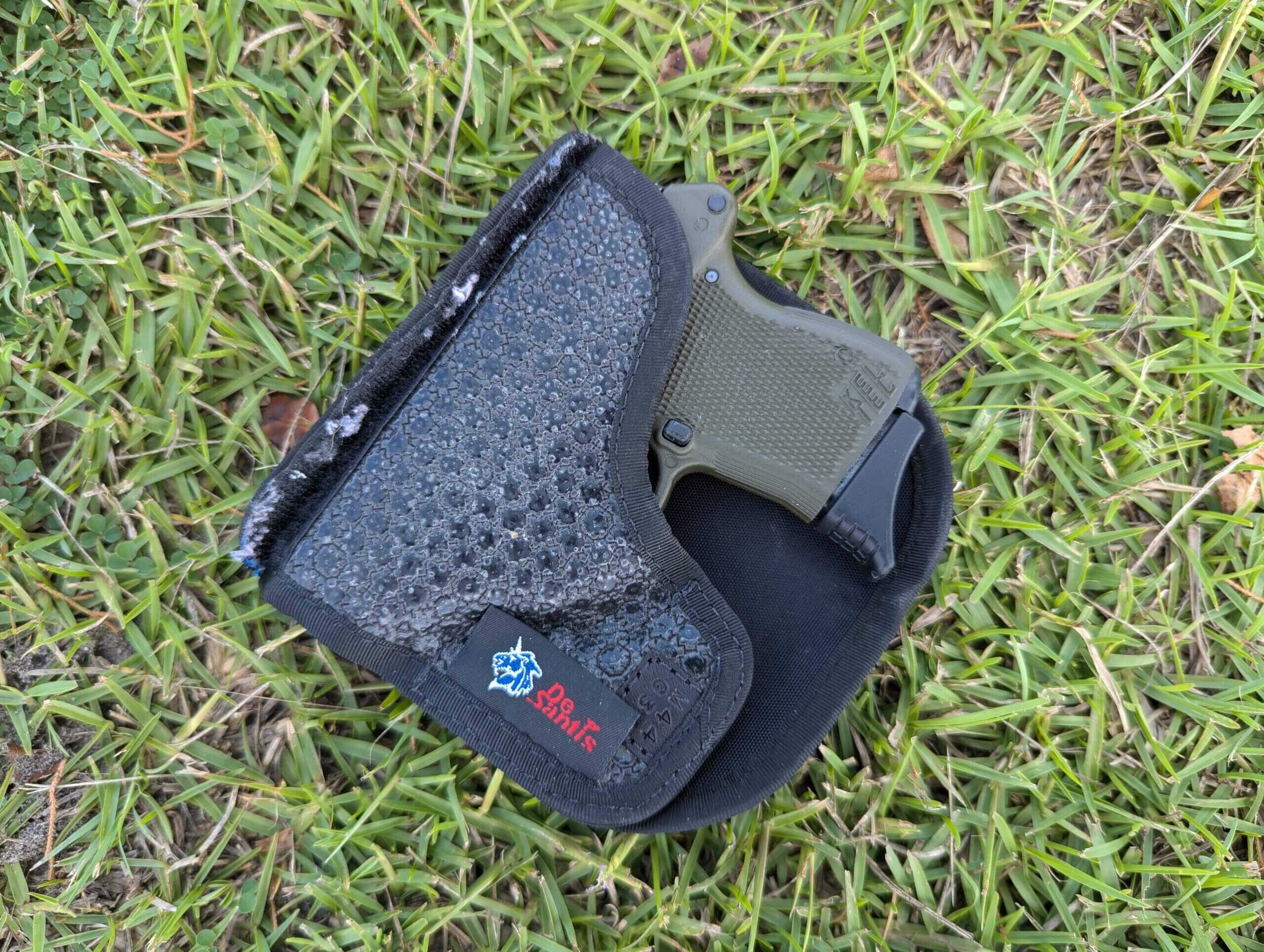 DeSantis SuperFly pocket holster with a small pistol