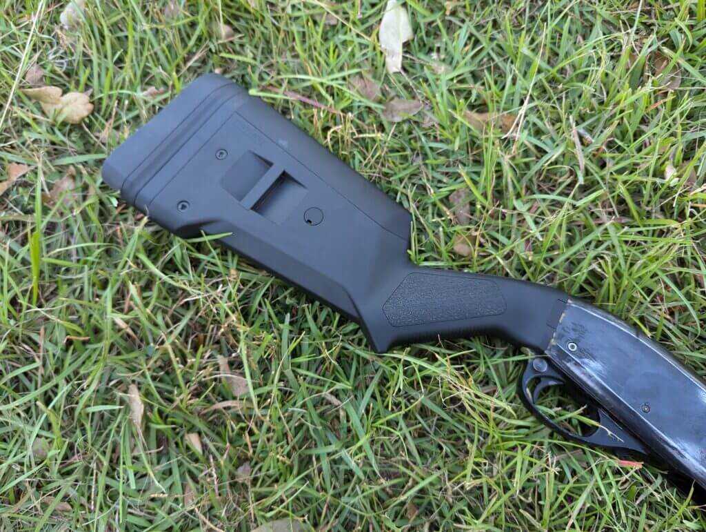 Magpul SGA stock installed on a Remington 870