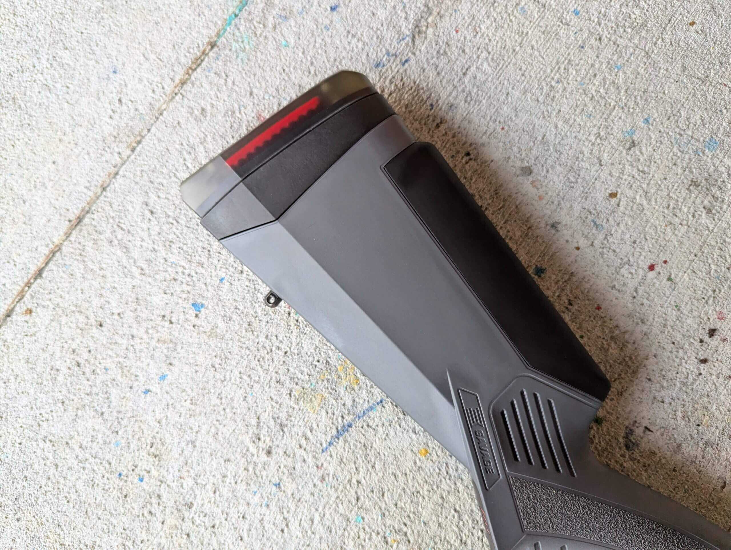 Long length of pull stock on the Savage Renegauge Security