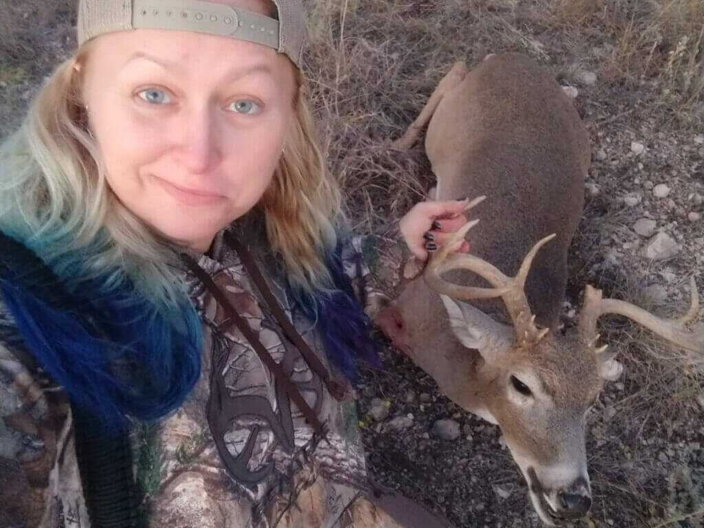 whitetail deer taken with lever gun