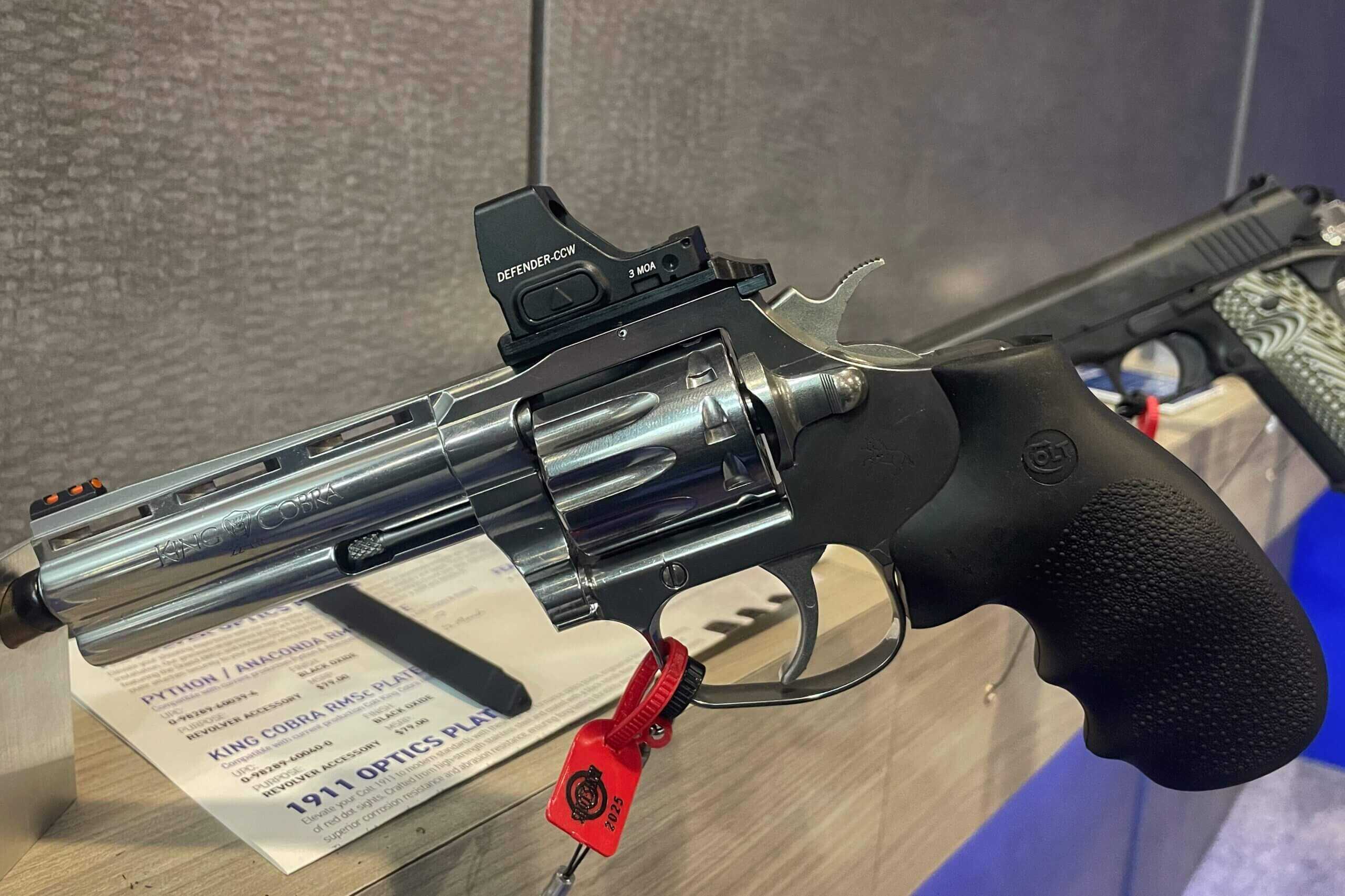 Colt King Cobra double action revolver with an RMSc optic plate