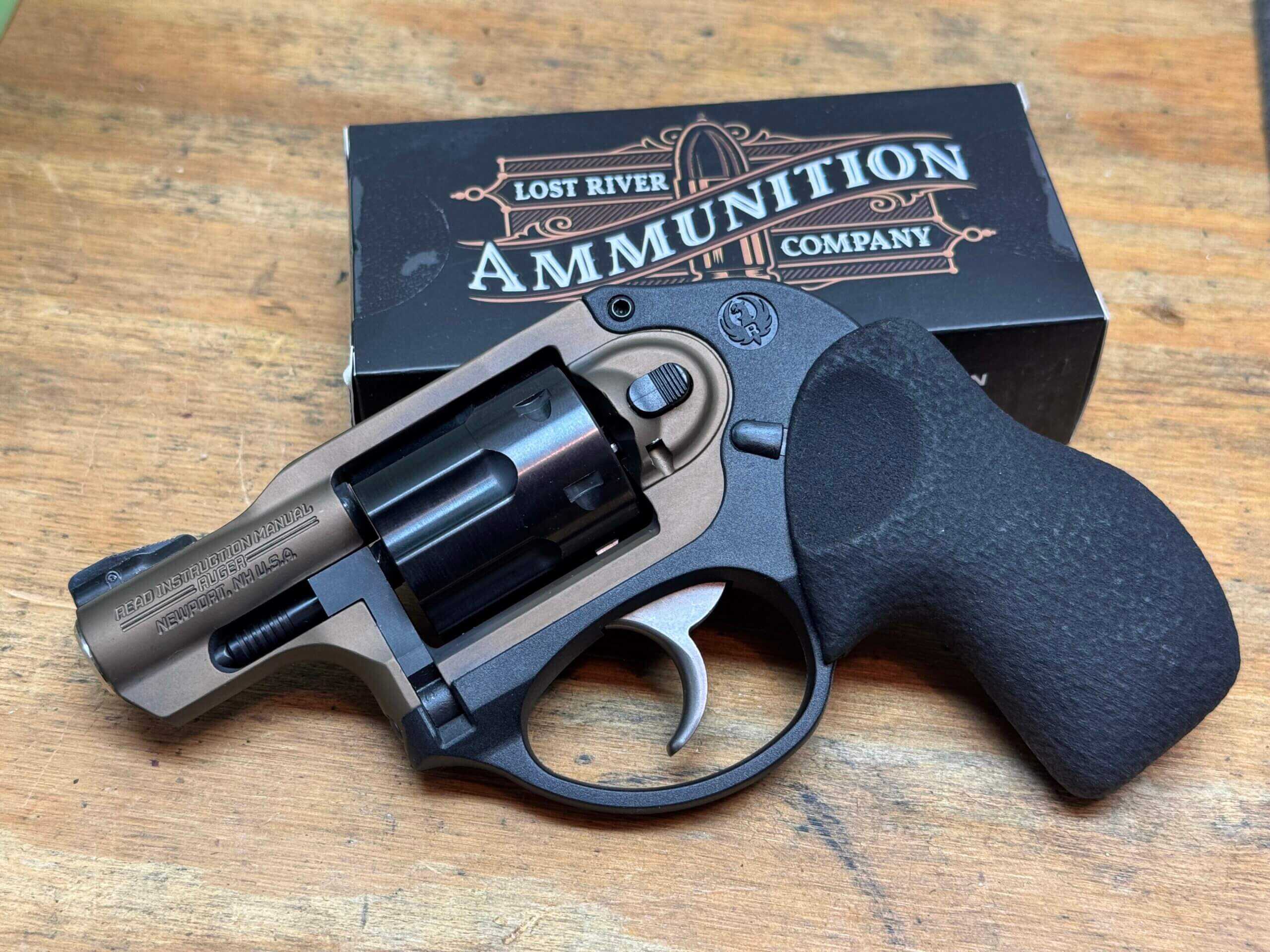 Ruger LCR revolver in .32 H&R Magnum with Hamre Forge grips