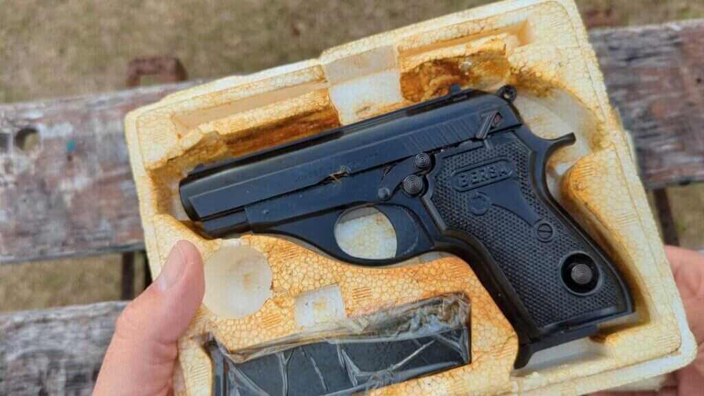 Cosmoline covered gun