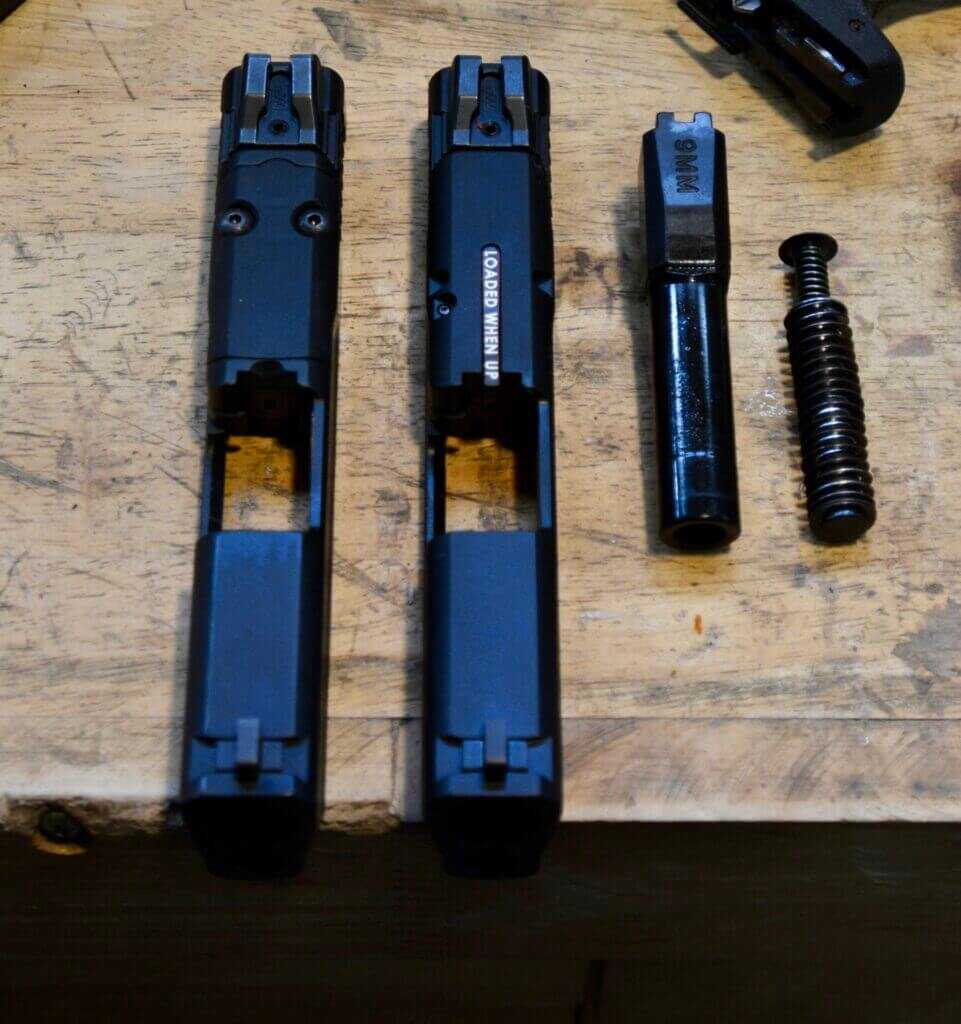 California Slide with LCI versus S&W Optic cut slide