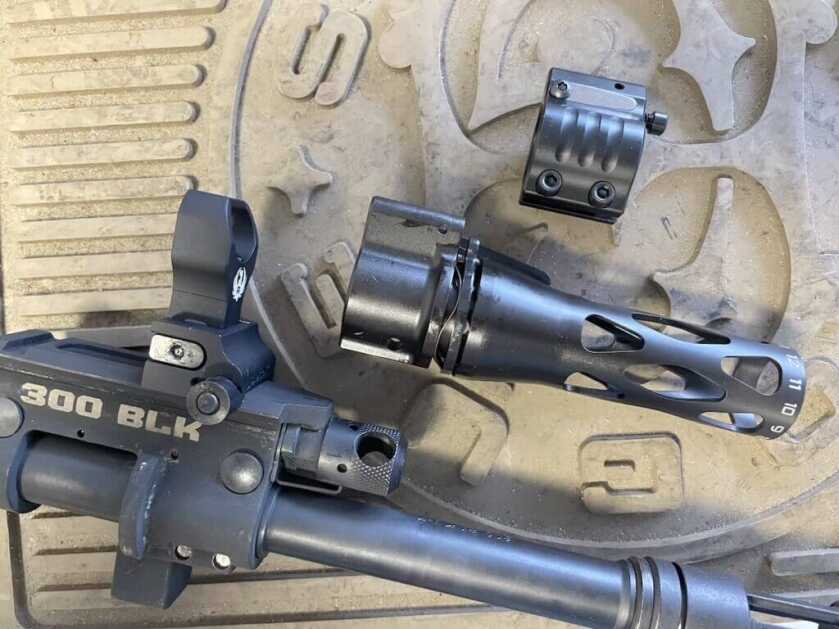 three adjustable gas blocks for an AR15 from ruger, riflespeed and sir rifle works 