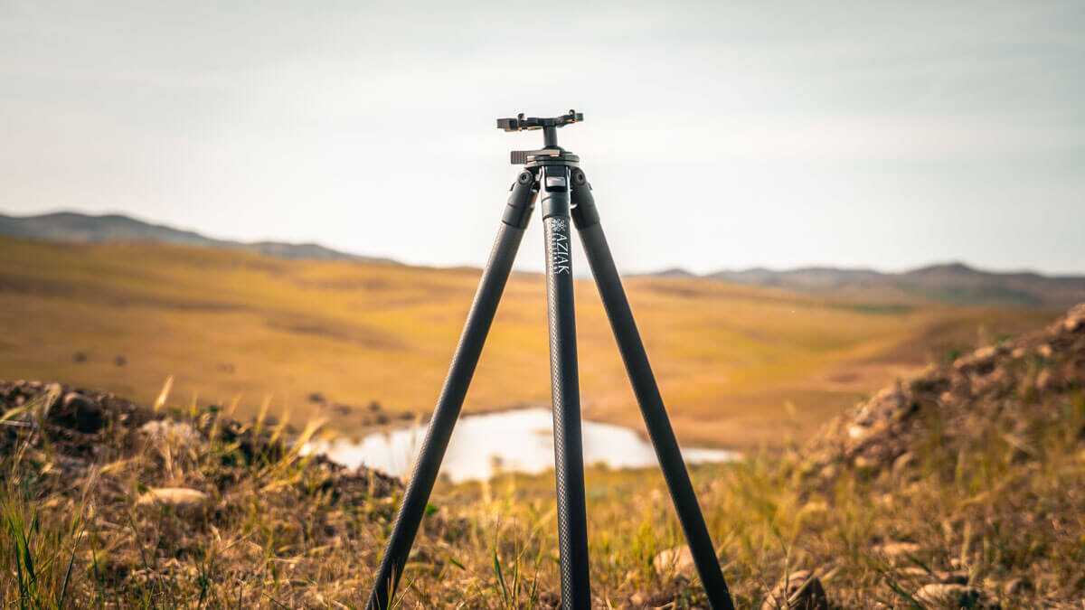 Aziak Ridgeline ultralight carbon shooting tripod