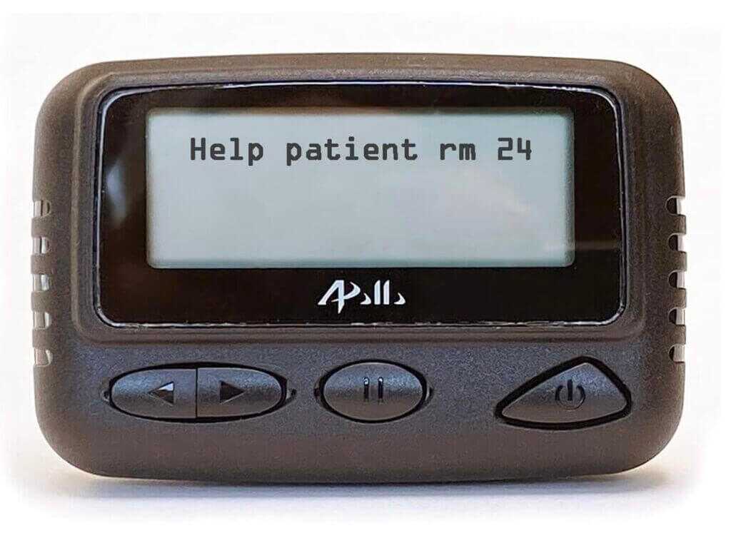 Gold Apollo pager product shot as seen on Amazon listing