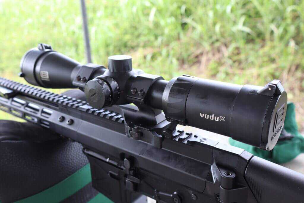 father's day gift guide for gun people; global ordnance monolith with vudu x eotech scope