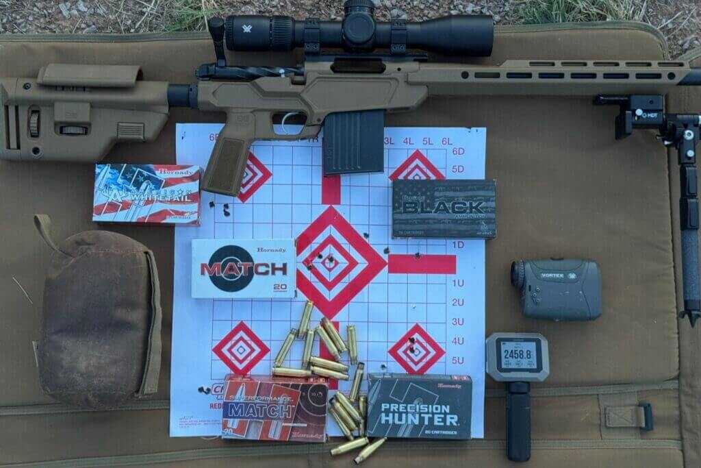 Groups shot from 100 yards
