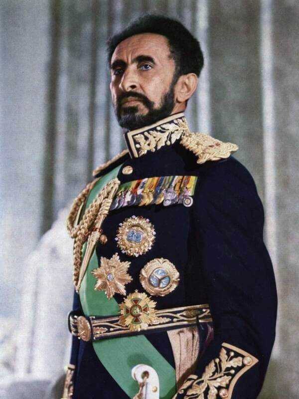 Ethiopian Emperor Haile Selassie.
