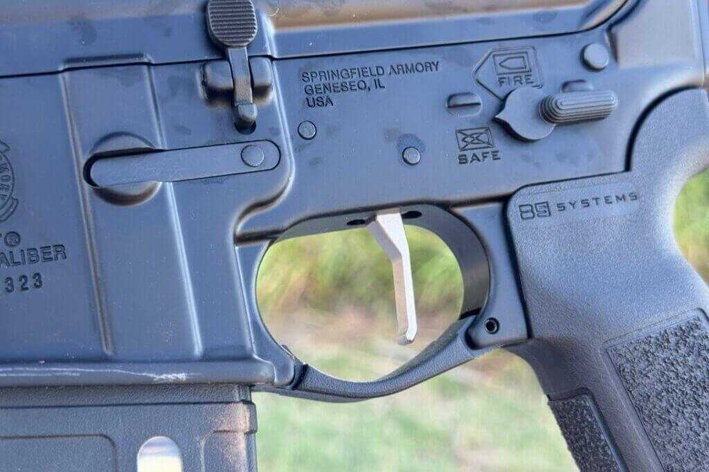 up close of trigger