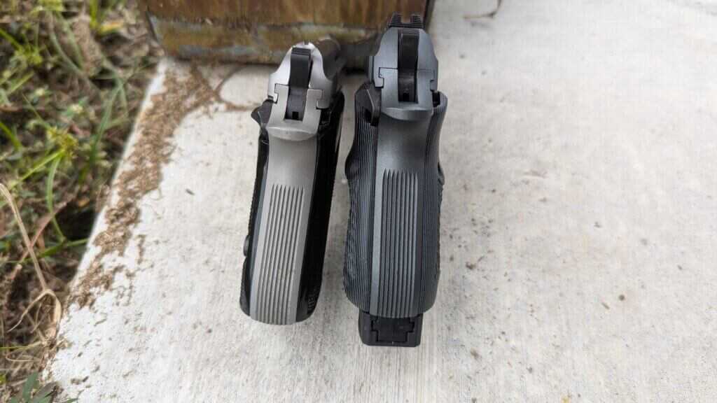 Beretta 21A and 20X grip thickness comparison pocket carry vs IWB