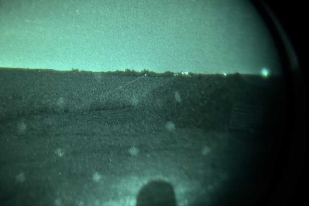 laser point at night