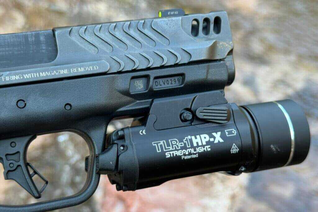 TLR-1 HP-X lever and push button that secure the front battery cap