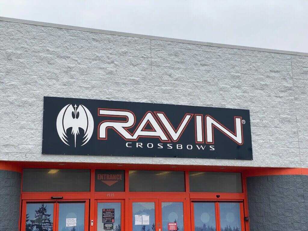 Ravin Crossbows headquarters exterior in Superior Wisconsin