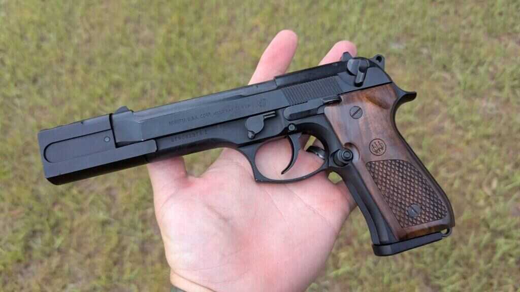 man with handgun
