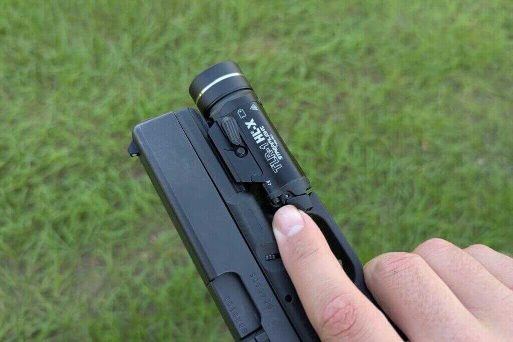 Switch on TLR-1 weapon mounted lights
