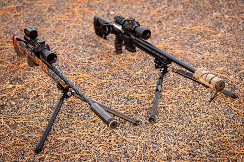 CKYE-POD Hybrid and Triple Pull shown at minimum 6.75 inch prone height side by side