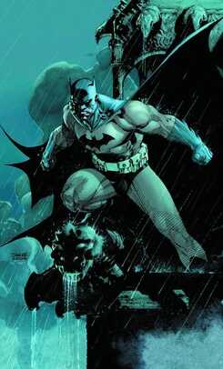 Batman vigilante iconography pointing to society’s conflicted view of justice