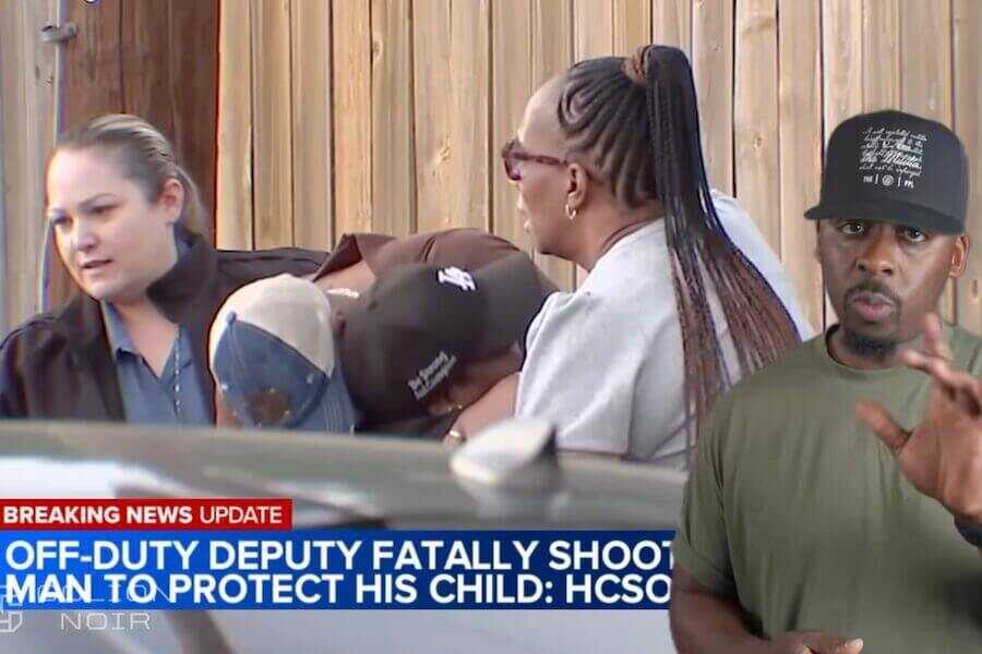 A man attempting to car jack a vehicle with a baby inside was fatally shot by an off-duty deputy.