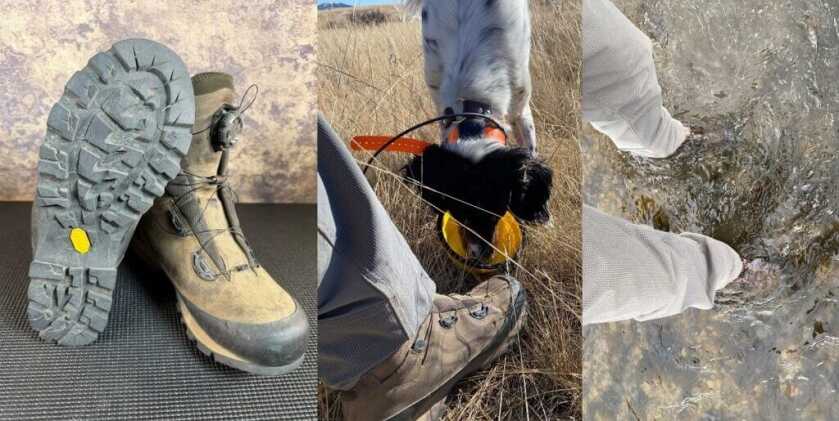Meindl Comfort Fit Boa Speed Hunter boots with Vibram sole and Gore-Tex in the field