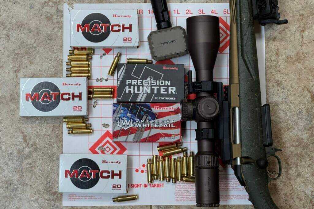 Ruger American Gen II Predator Barrel 2 100 yard group targets displayed