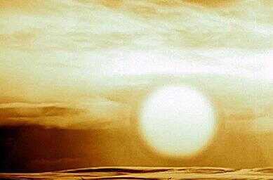 Tsar Bomba detonation fireball rising, largest nuclear test in history at 50 megatons