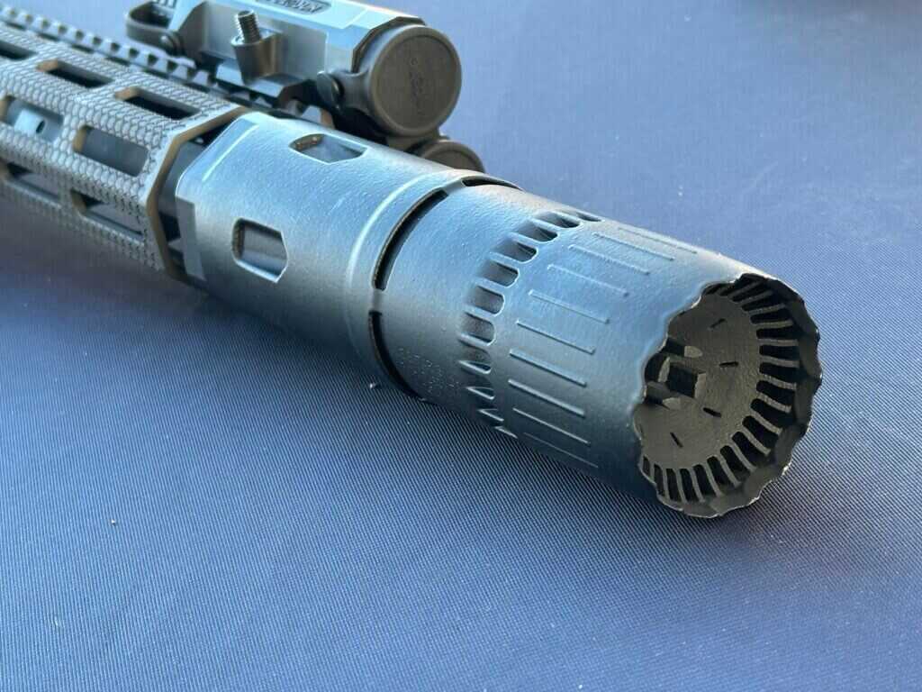 Closeup view of the Ambient Arms Exo Mini muzzle.