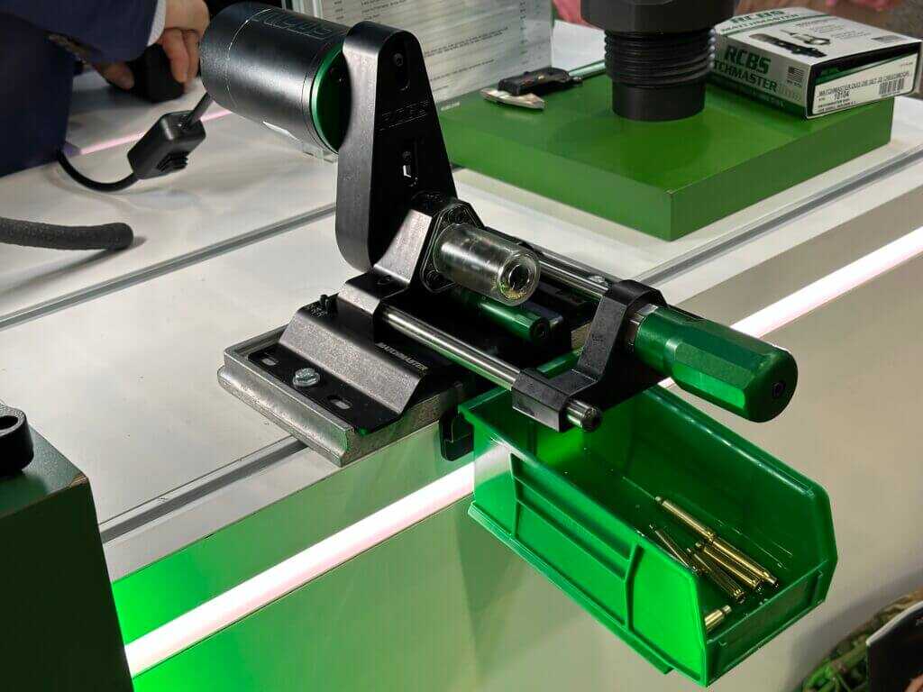 View of the Matchmaster Precision Case Trimmer from the left side.