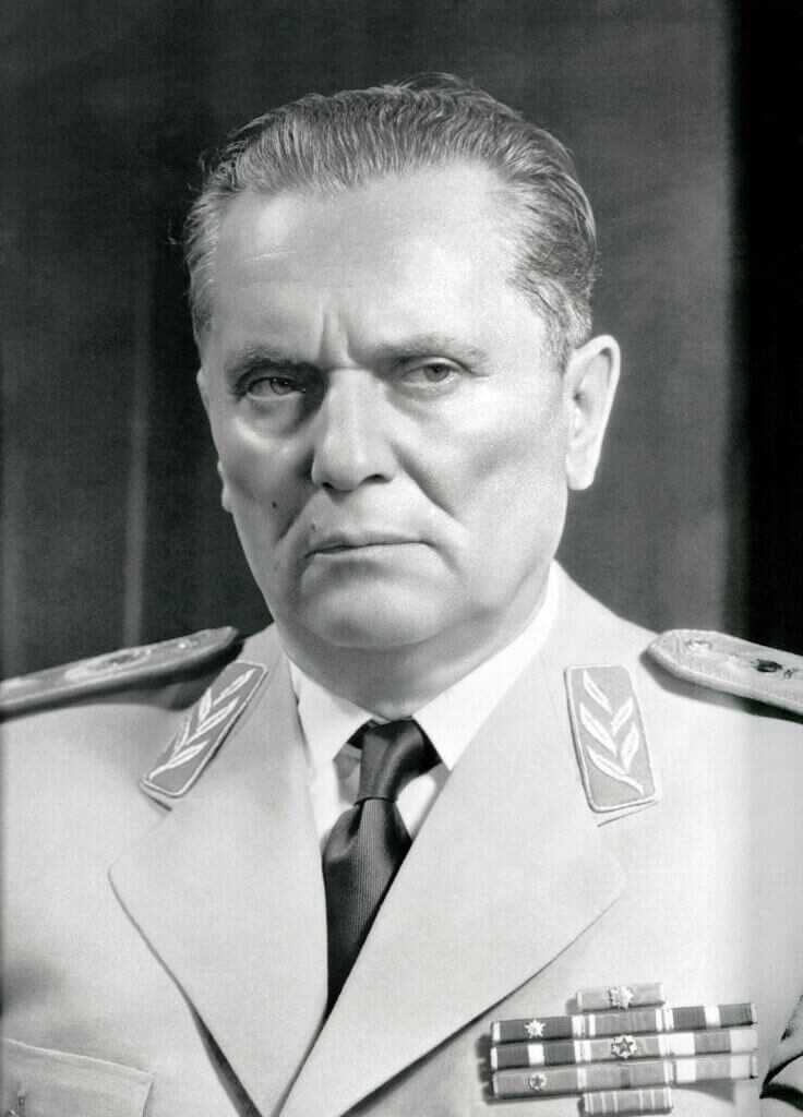 Josip Broz Tito portrait, the partisan leader whose fighters battered German forces in Yugoslavia during World War II