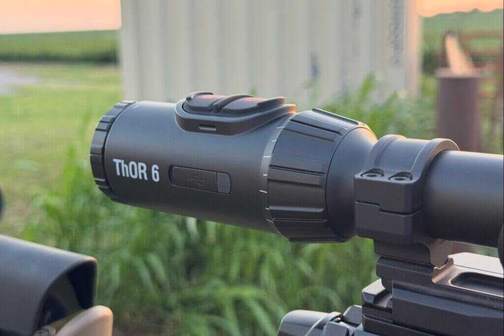 ATN ThOR 6 Elite LRF 640 magnification ring designed to feel like a traditional day scope